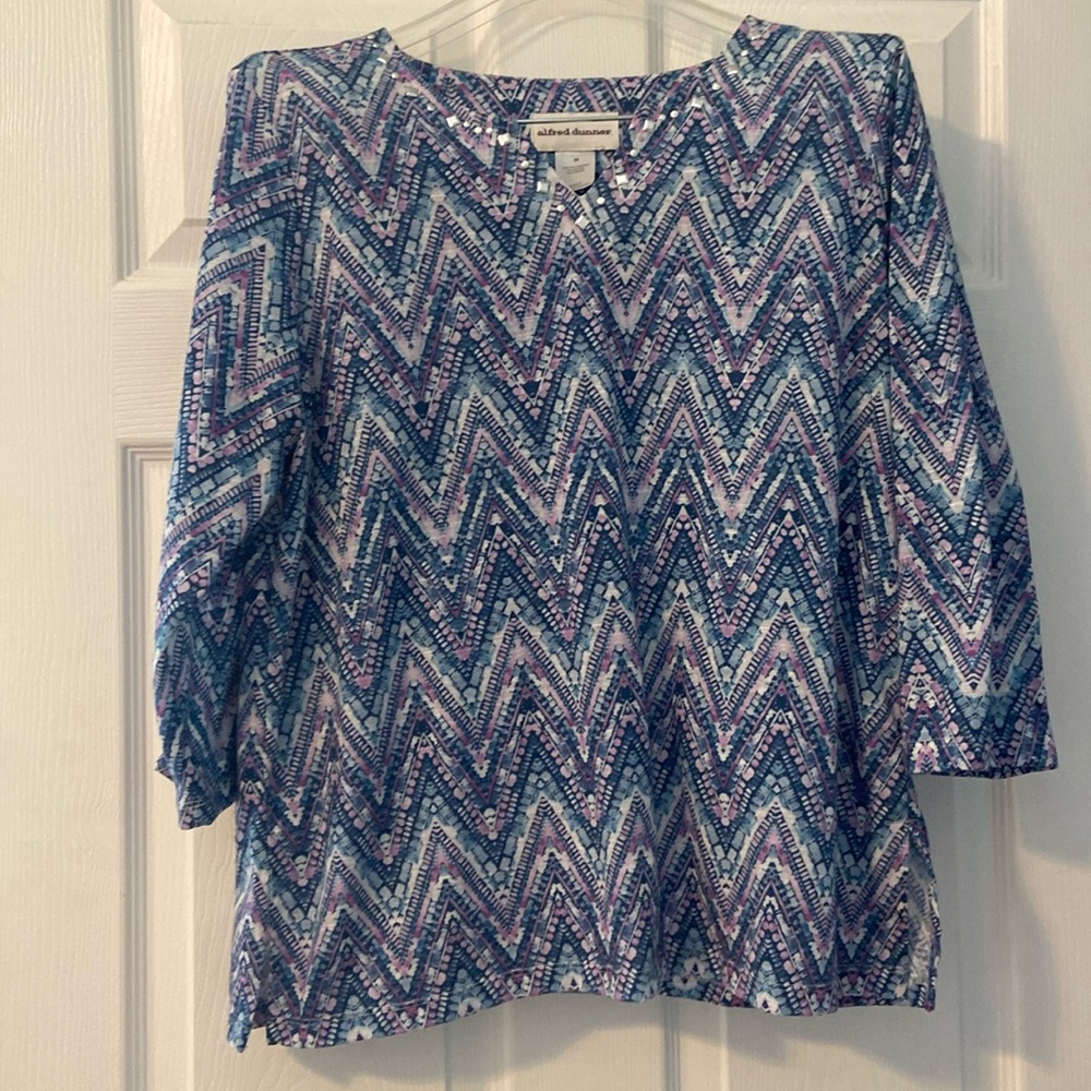 alfred dunner 3/4” sleeve top